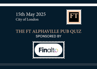Finalto sponsors 2025 Alphaville London Quiz