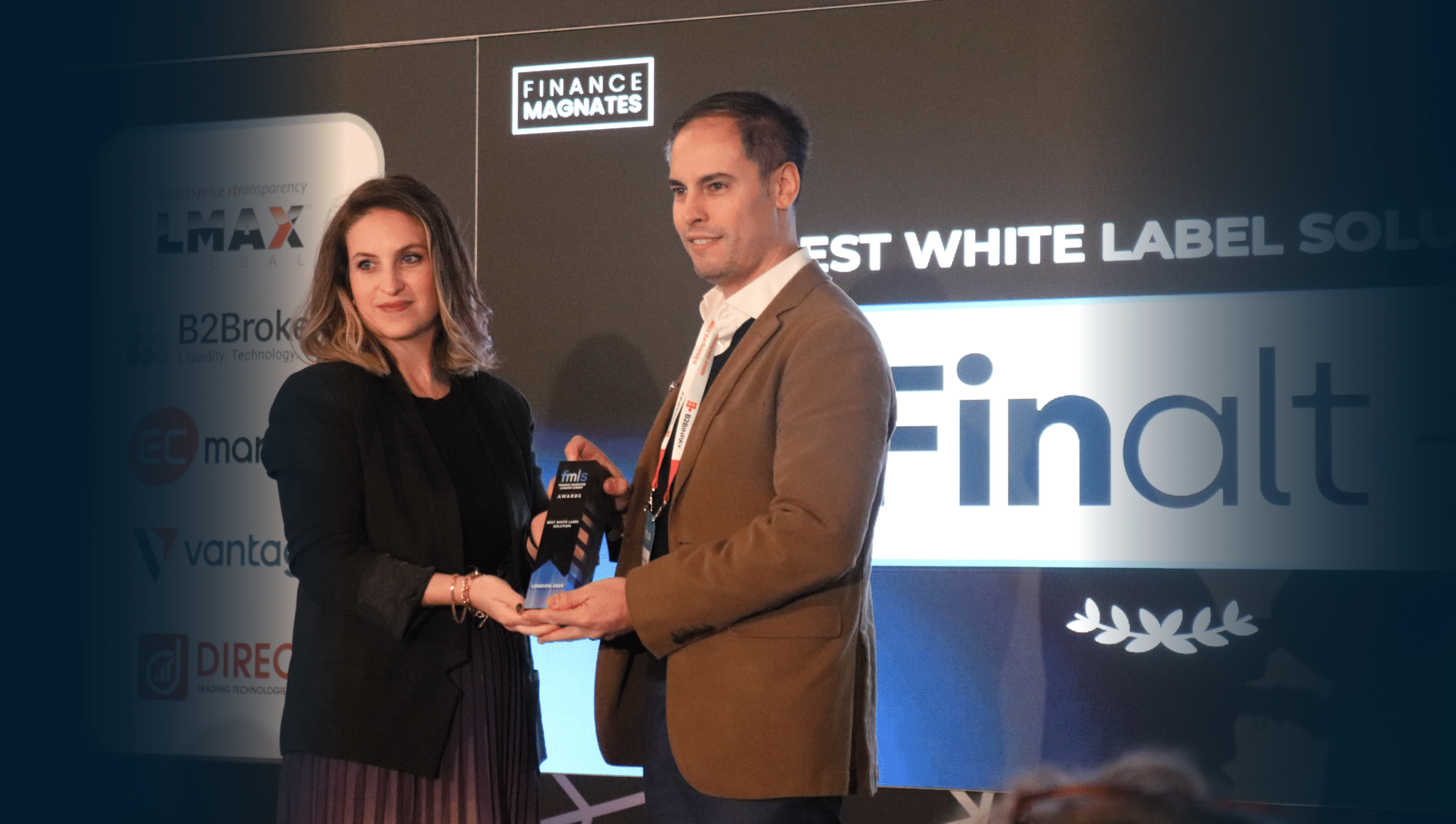 Finalto wins Best White Label Solution at the Finance Magnates London Summit Awards 2024